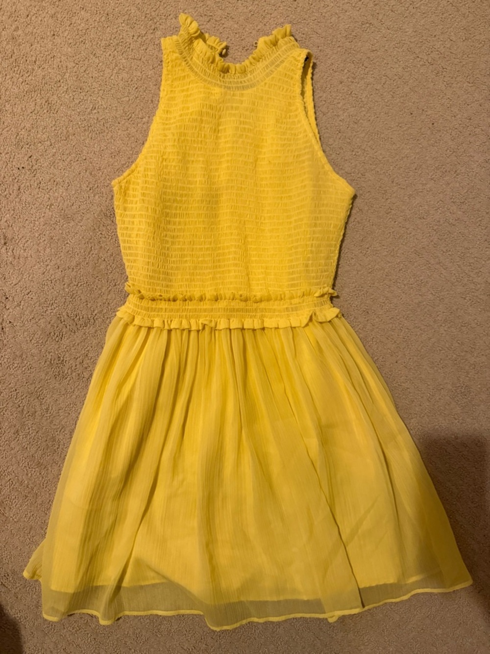 Zara yellow dress